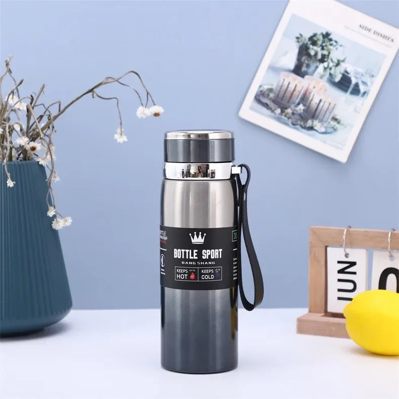 1000ml Thermal Water Bottle – Double Wall Stainless Steel Vacuum Flask, Leak-Proof
