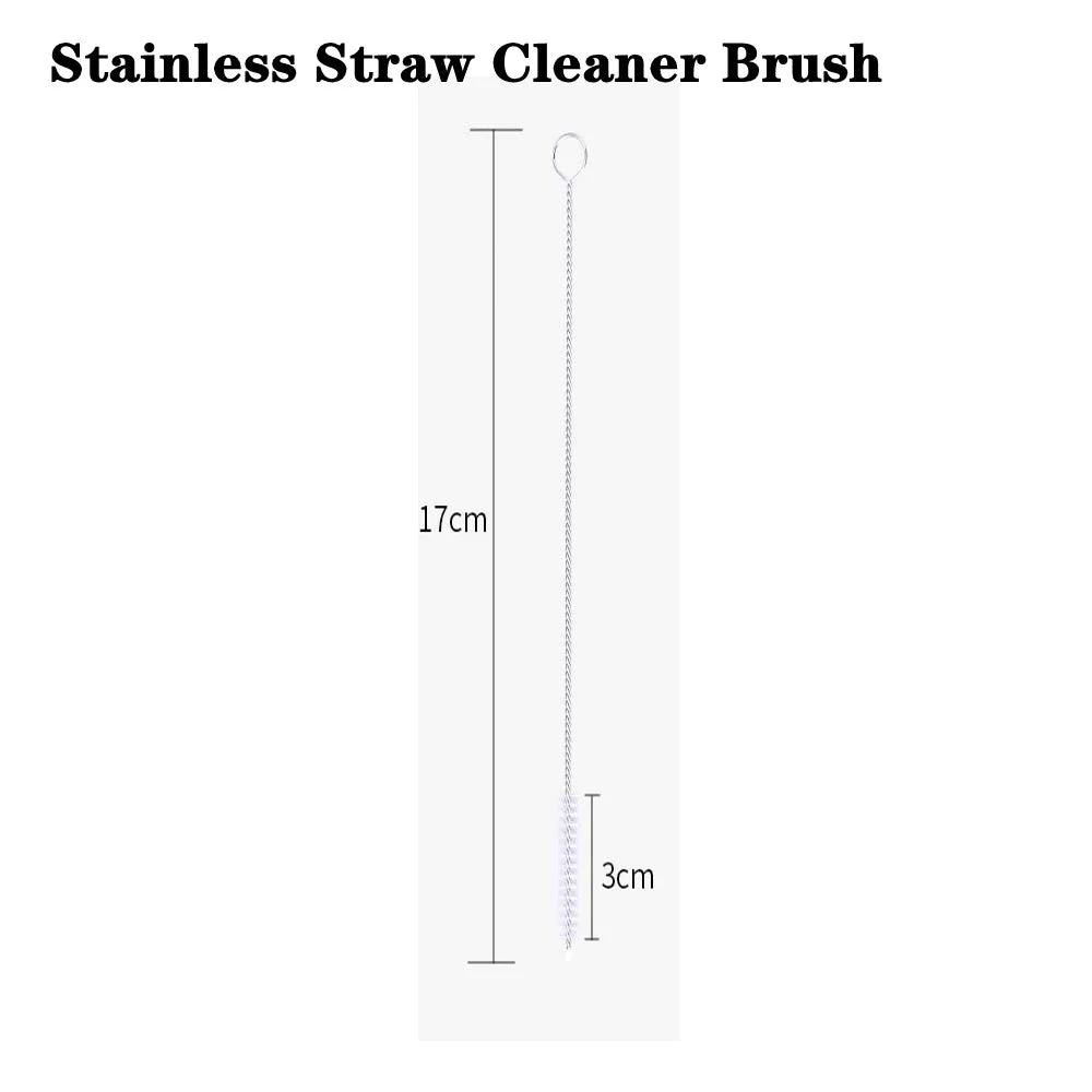 Reusable Telescopic Stainless Steel Straw Set – Portable with Cleaning Brush & Case