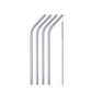 UPORS Reusable Stainless Steel Straws – Straight & Bent with Brush & Pouch