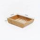 Oval Bamboo Soap Dish – Wooden Bar Soap Holder for Bathroom & Kitchen