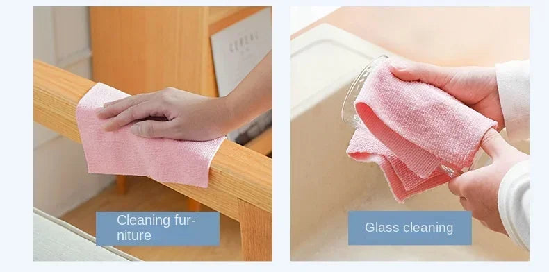 Reusable Microfiber Cleaning Wipe Roll – 20 Sheets