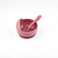 Silicone Baby Snail Bowl with Sucker & Spoon Feeding Set