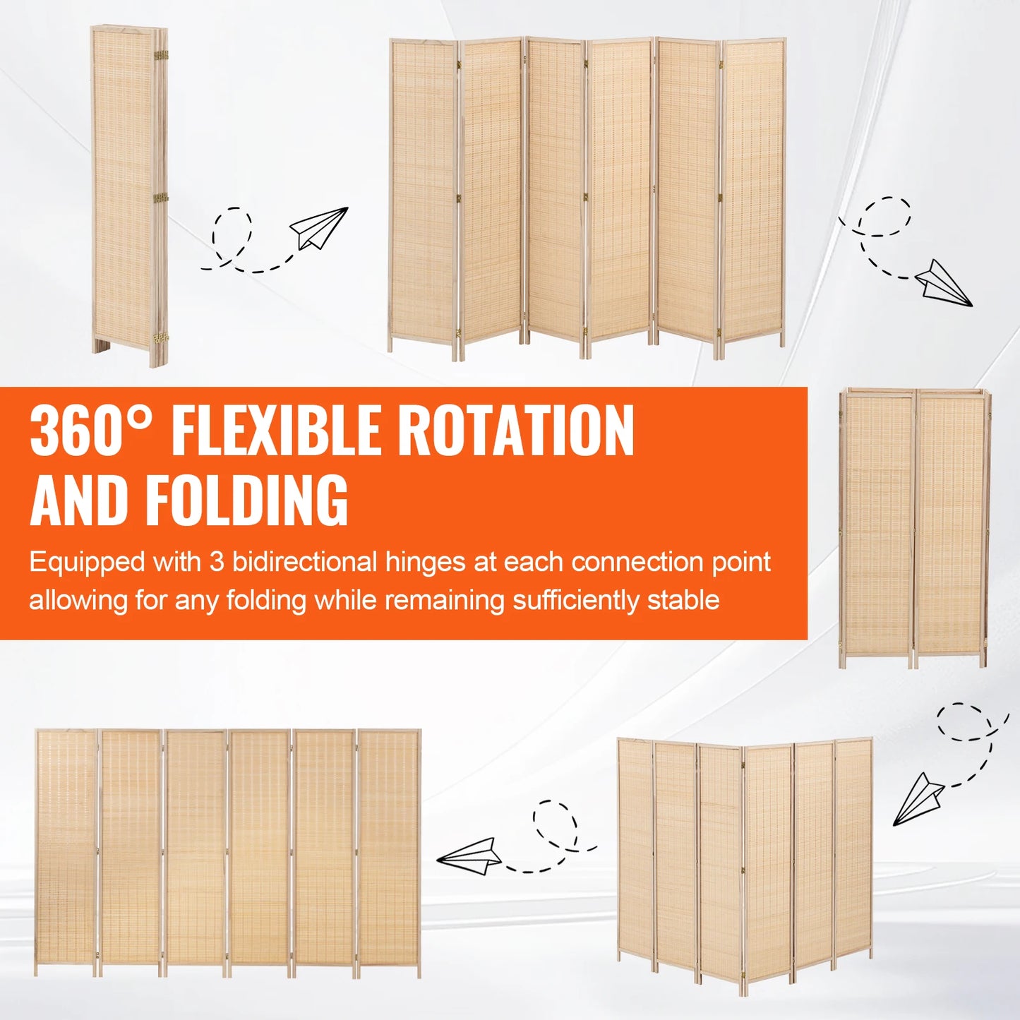 SucceBuy Folding Room Divider