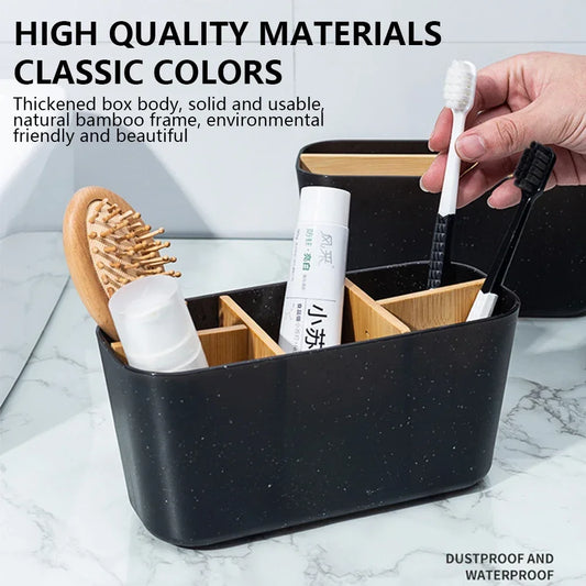 Bamboo Toothbrush & Razor Holder