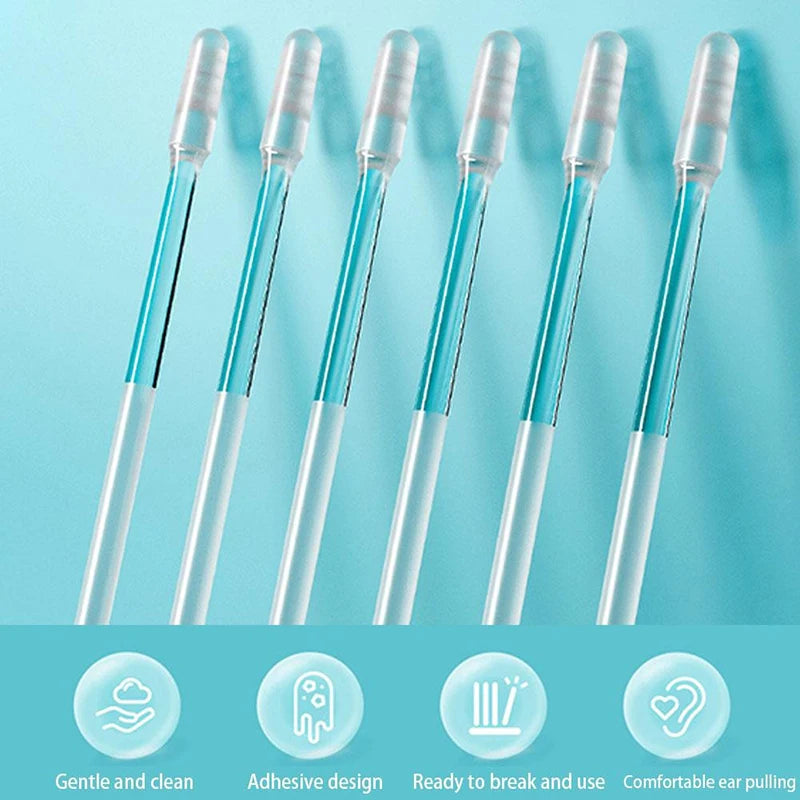 24pcs Sticky Ear Swabs