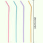 4-Pack Colorful Silicone Straws