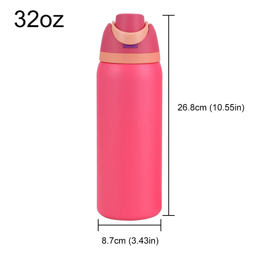 16–32oz Stainless Steel Insulated Sports Water Bottle
