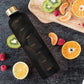 1L Motivational Sports Water Bottle with Time Marker