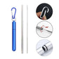 Reusable Telescopic Stainless Steel Straw Set – Portable with Cleaning Brush & Case