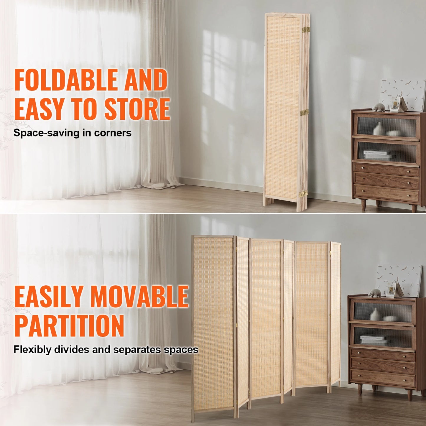 SucceBuy Folding Room Divider