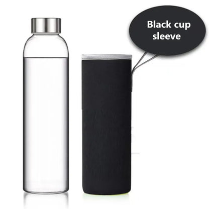 550ml Shatterproof Travel Glass Water Bottle