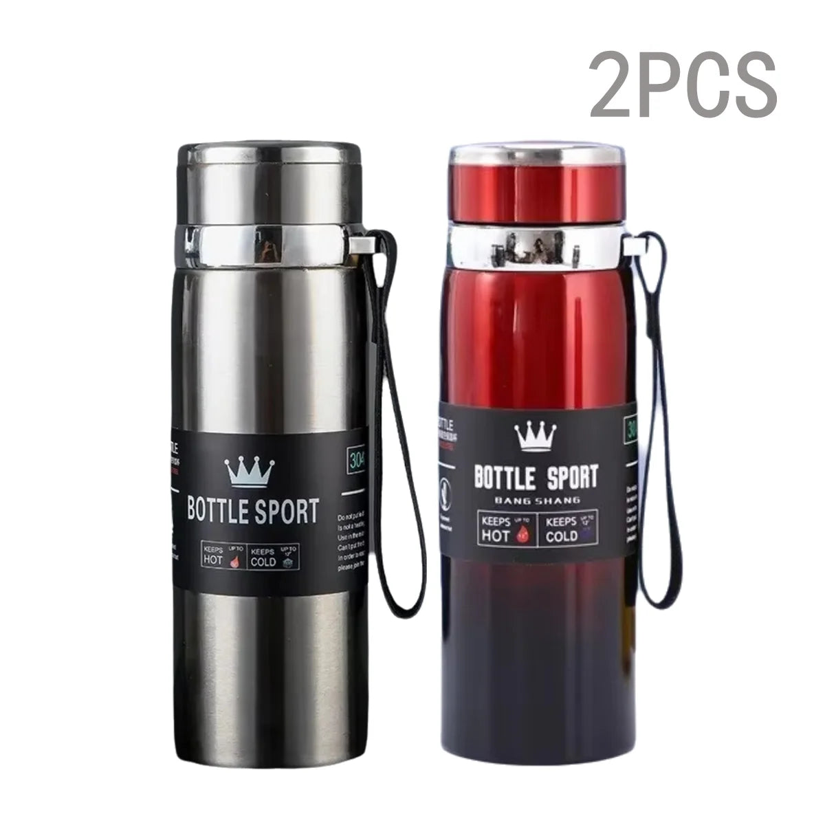 1000ml Thermal Water Bottle – Double Wall Stainless Steel Vacuum Flask, Leak-Proof