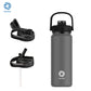 FEIJIAN Stainless Steel Thermos Bottle with Straw & Handle