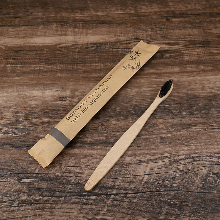 10PCS Bamboo Toothbrush Set