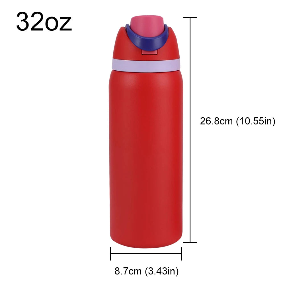16–32oz Stainless Steel Insulated Sports Water Bottle
