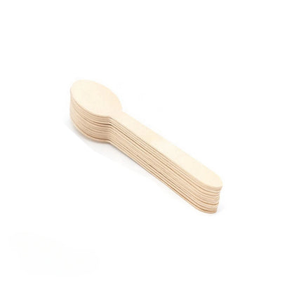 100pcs Disposable Wooden Spoons, Knives & Forks